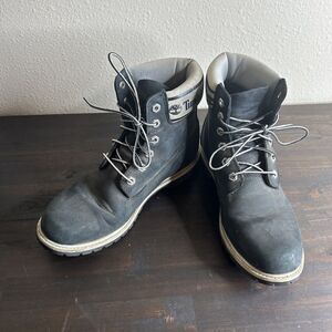 Timberland Earthkeeper Bethel Tall Black Leather and Suede Boots 20668 6.5